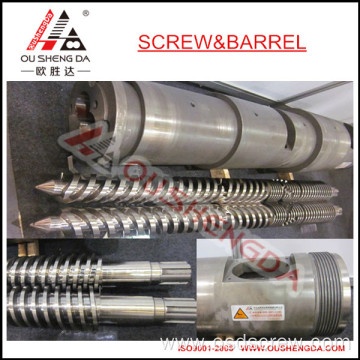 conical twin screw barrel for WPC sheet